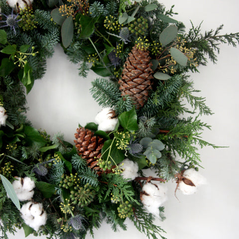Winter Blues Luxury Wreath